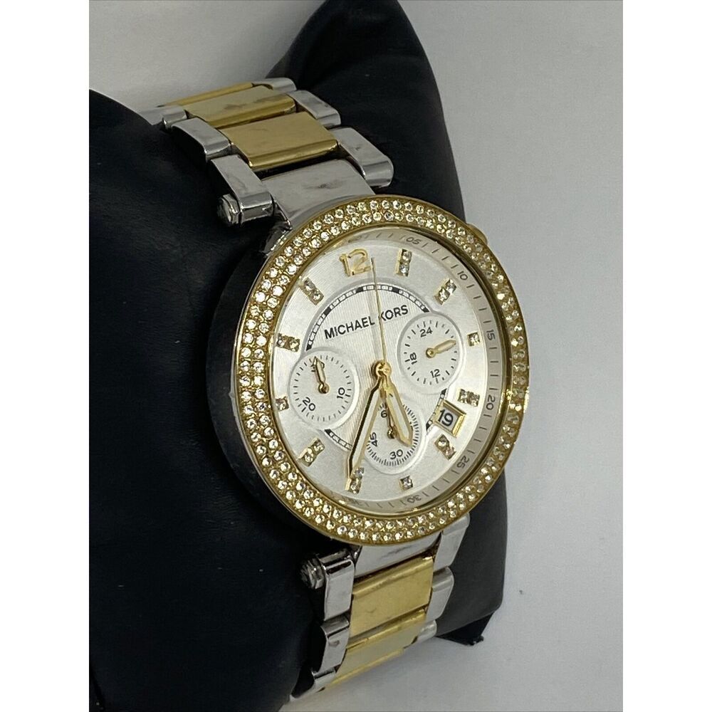 Michael Kors Parker MK5925 Womens Stainless Steel Analog Dial Quartz Watch WO514 - Picture 5 of 12